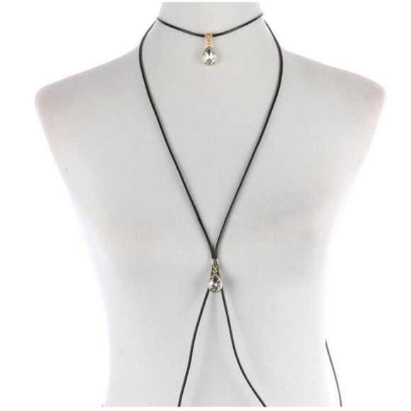 Jewelry - Teardrop Charm Layered Body Chain